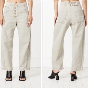 Rachel Comey Elkin Pant Light Grey Barrel Leg